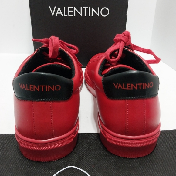 Valentino by Mario Petra Logo Leather Sneakers, NEW, Size 10.5 - Picture 5 of 14